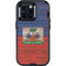 Haiti Flag Dark Wood Otterbox Defender iPhone Skin
